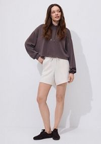 Szorty z modalem Reserved beżowe damskie VI100-08X