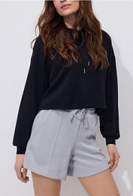 Szorty z modalem Reserved szare damskie VI100-09X