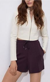 Szorty z modalem Reserved fioletowe damskie VI100-49X