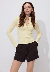 Szorty z modalem Reserved brązowe damskie VI100-89X