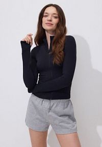 Bawełniane szorty Reserved szare damskie VI101-09M