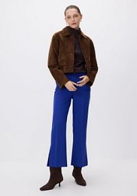 Spodnie z rozcięciami petite Reserved niebieskie damskie YT336-57X