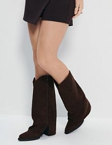 Kowbojki z imitacji zamszu House brązowe 416JM-88X