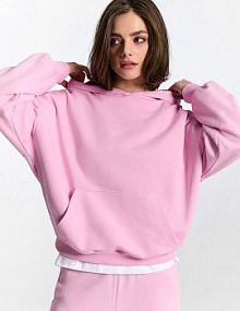 Bluza basic z kapturem House różowa damska 685IO-03X