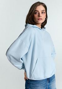 Jasno bluza basic z kapturem House niebieska damska 685IO-05X
