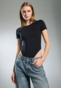 Body ULTRAFLEX z krótkim rękawem House czarne 900IU-99X