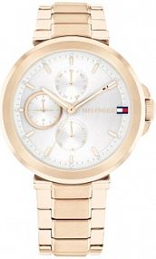 Zegarek TOMMY HILFIGER srebrny złoty różowy damski W.KRUK   LORI