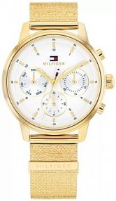 Zegarek TOMMY HILFIGER biały żółty złoty damski W.KRUK   BLAKE