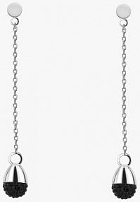 Kolczyki PICKY PICA czarne W.KRUK  Steel Glow