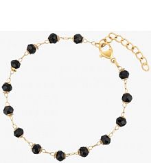Bransoletka PICKY PICA czarna W.KRUK  Black Vibes