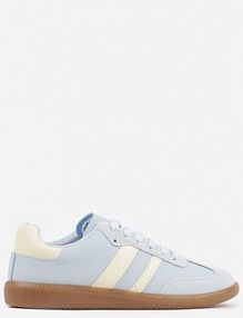 Niebieskie Casualowe sneakersy na Płaskiej Podeszwie z Paskami Jereria gowin damskie