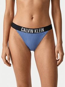 Strój kąpielowy Calvin Klein Swimwear niebieski Dół od bikini LV00Q61213
