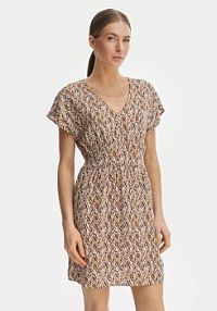 Sukienka letnia ONLY beżowa ciemny Nova 15342707  Regular Fit