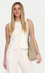 Kamizelka ONLY biała damska Garniturowa Goa 15363724  Regular Fit