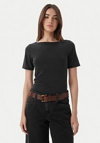 T-shirt ONLY czarny damski Free 15367559  Regular Fit