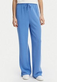 Spodnie eleganckie ONLY niebieskie damskie Materiałowe Maya 15369156  Loose Fit