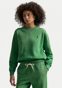 Bluza przez głowę Polo Ralph Lauren zielona 211971697502  Relaxed Fit