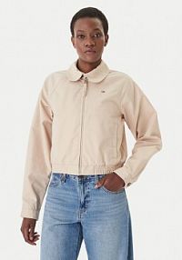 Kurtka przejściowa Tommy Jeans beżowa damska DW0DW20403  Regular Fit
