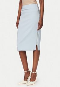 Spódnica ołówkowa Rinascimento niebieska jasna CFC0127985003 Błękitny Slim Fit