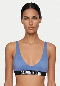 Strój kąpielowy Calvin Klein Swimwear niebieski Góra od bikini LV00Q61211