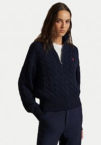 Sweter Polo Ralph Lauren granatowy damski 211963467002  Relaxed Fit