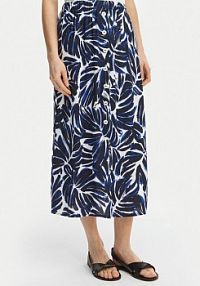 Spódnica ONLY granatowa Midi Nova 15222223  Regular Fit