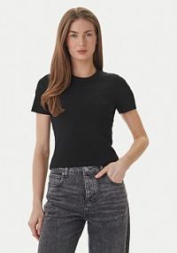 T-shirt ONLY czarny damski Val 15339774  Slim Fit
