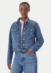 Kurtka jeansowe Tommy Jeans niebieska damska Jeansowa Classic DW0DW22988  Regular Fit