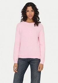 Sweter ONLY różowy damski Rica 15204279  Regular Fit