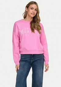 Bluza przez głowę ONLY różowa 15254183  Loose Fit