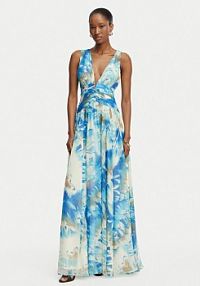 Sukienka koktajlowa Marciano Guess kolorowa G6GK14 W1787  Regular Fit