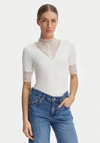 Bluzka ONLY biała damska Tilde 15335353  Slim Fit