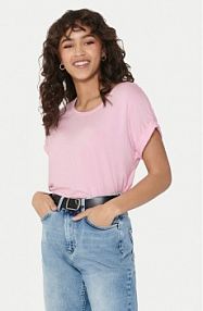 T-shirt ONLY różowy damski Moster 15106662  Regular Fit
