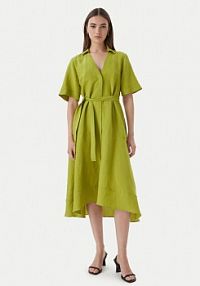 Sukienka Marella zielona Koszulowa Detto 2615221082  Regular Fit