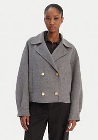 Kurtka przejściowa Tommy Hilfiger szara damska WW0WW47759  Relaxed Fit