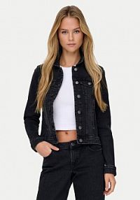 Kurtka jeansowe ONLY czarna damska Jeansowa Wonder 15243147  Regular Fit