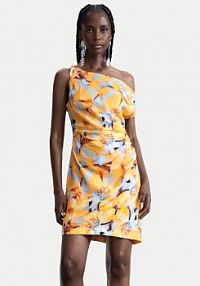 Sukienka letnia Desigual żółta Sol 26SWVW50 Żółty Slim Fit