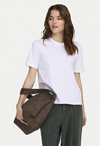 T-shirt ONLY biały damski Freja 15367970  Regular Fit