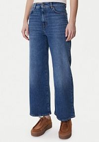 Jeansy Weekend Max Mara granatowe damskie Pulvino 2615181061  Wide Leg