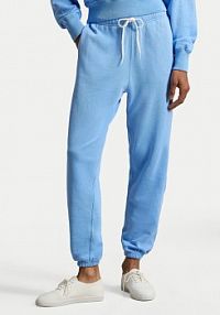 Spodnie dresowe Polo Ralph Lauren niebieskie damskie 211971694503  Tapered Fit