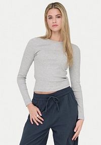Bluzka ONLY szara damska Val 15371305  Regular Fit