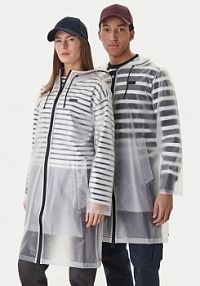 Kurtka przeciwdeszczowa Hunter bezbarwny Andrea HARU0003261 Przezroczysty Regular Fit