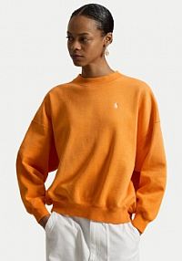 Bluza przez głowę Polo Ralph Lauren pomarańczowa 211965111500  Oversize