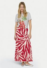 Spódnica maxi ONLY czerwona Chigo Sakura 15366894  Regular Fit