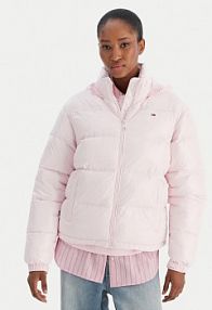 Kurtka przejściowa Tommy Jeans różowa damska DW0DW22039  Regular Fit