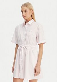 Sukienka Tommy Jeans różowa Koszulowa DW0DW20617  Regular Fit