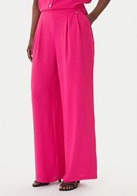 Spodnie eleganckie LOLA CASADEMUNT różowe damskie Materiałowe LS2614054  Regular Fit