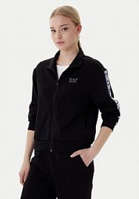 Bluza rozpinana EA7 Emporio Armani czarna damska 7W001152 AF12501 UC001  Regular Fit