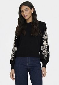Sweter ONLY czarny damski Magnolia 15367757  Regular Fit
