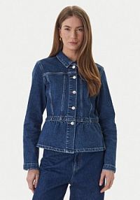 Kurtka jeansowe ONLY granatowa damska Jeansowa Remi 15363587  Slim Fit